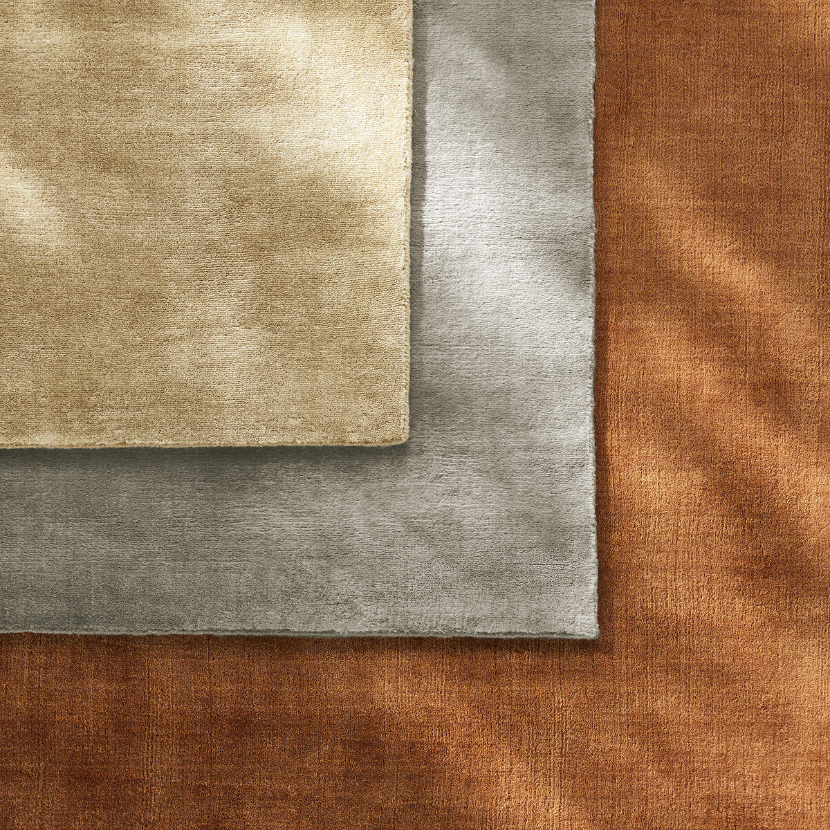 Rajah Hand-Knotted Wool & Cashmere Rug pecan, AM.PM