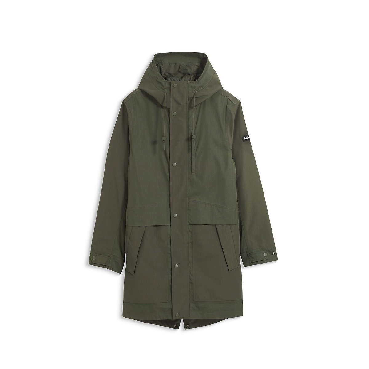 MTD lange parka met 3 zakken met rits kaki   , AIGLE