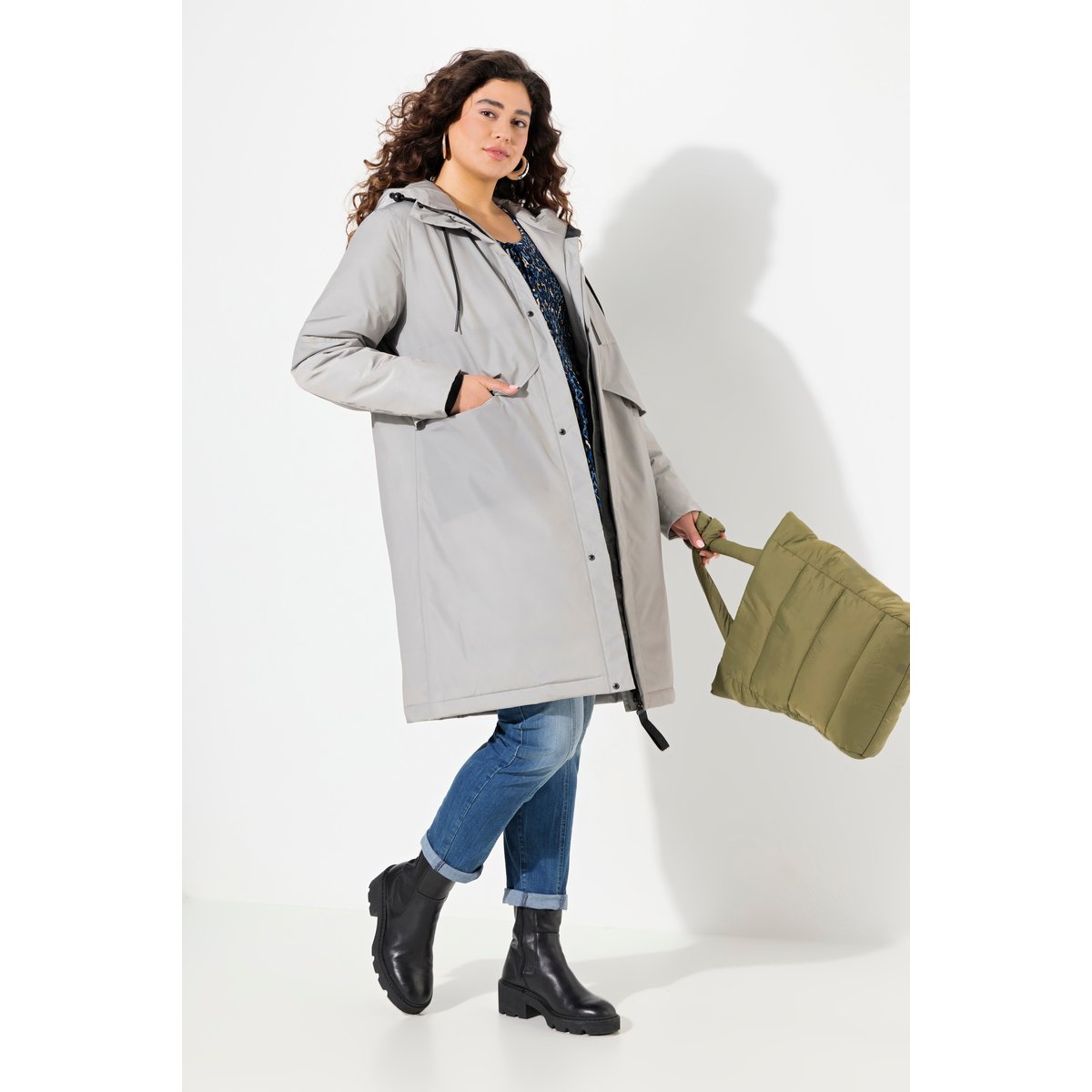 Manteau technique imperméable HYPRAR gris moyen, ULLA POPKEN