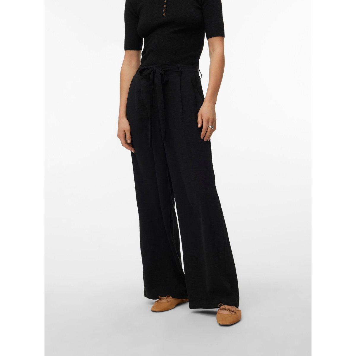 Pantalon À Jambe Large noire - black, VERO MODA