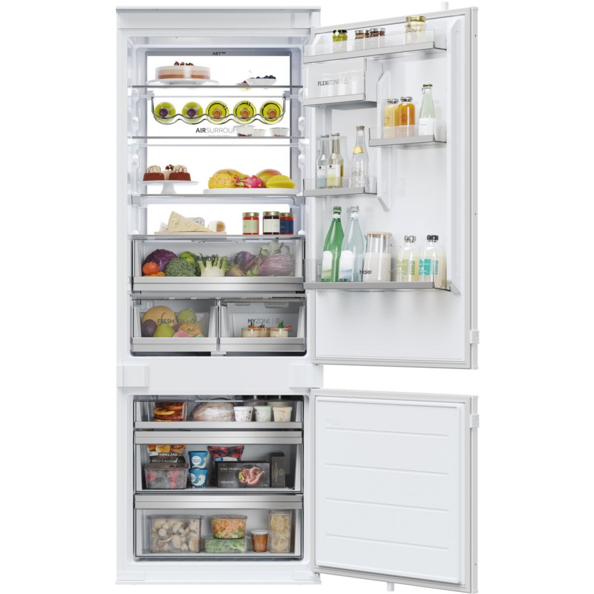 Réfrigérateur combiné encastrable HBW7719C couleur unique, HAIER