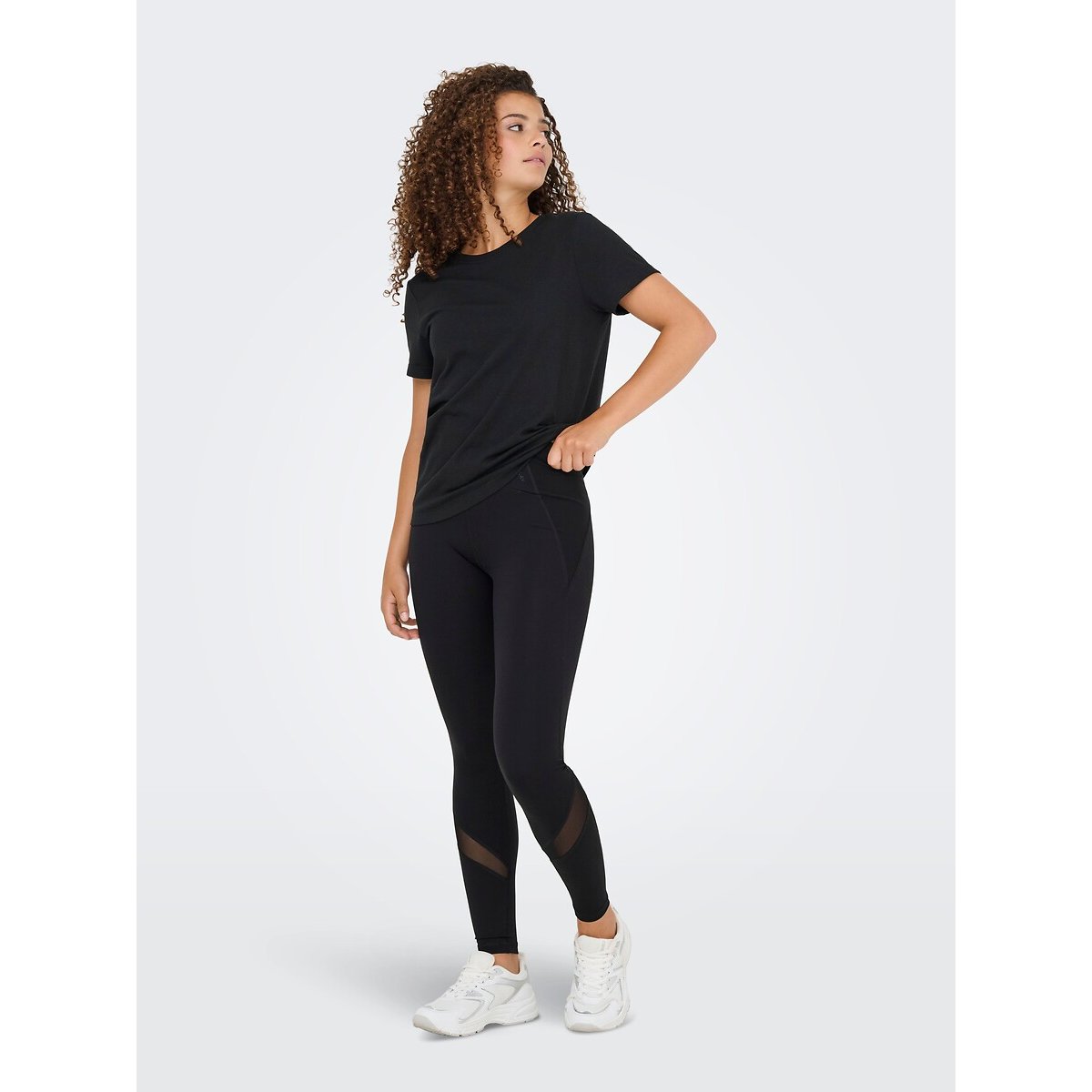 Sportlegging met hoge taille zwart, ONLY PLAY