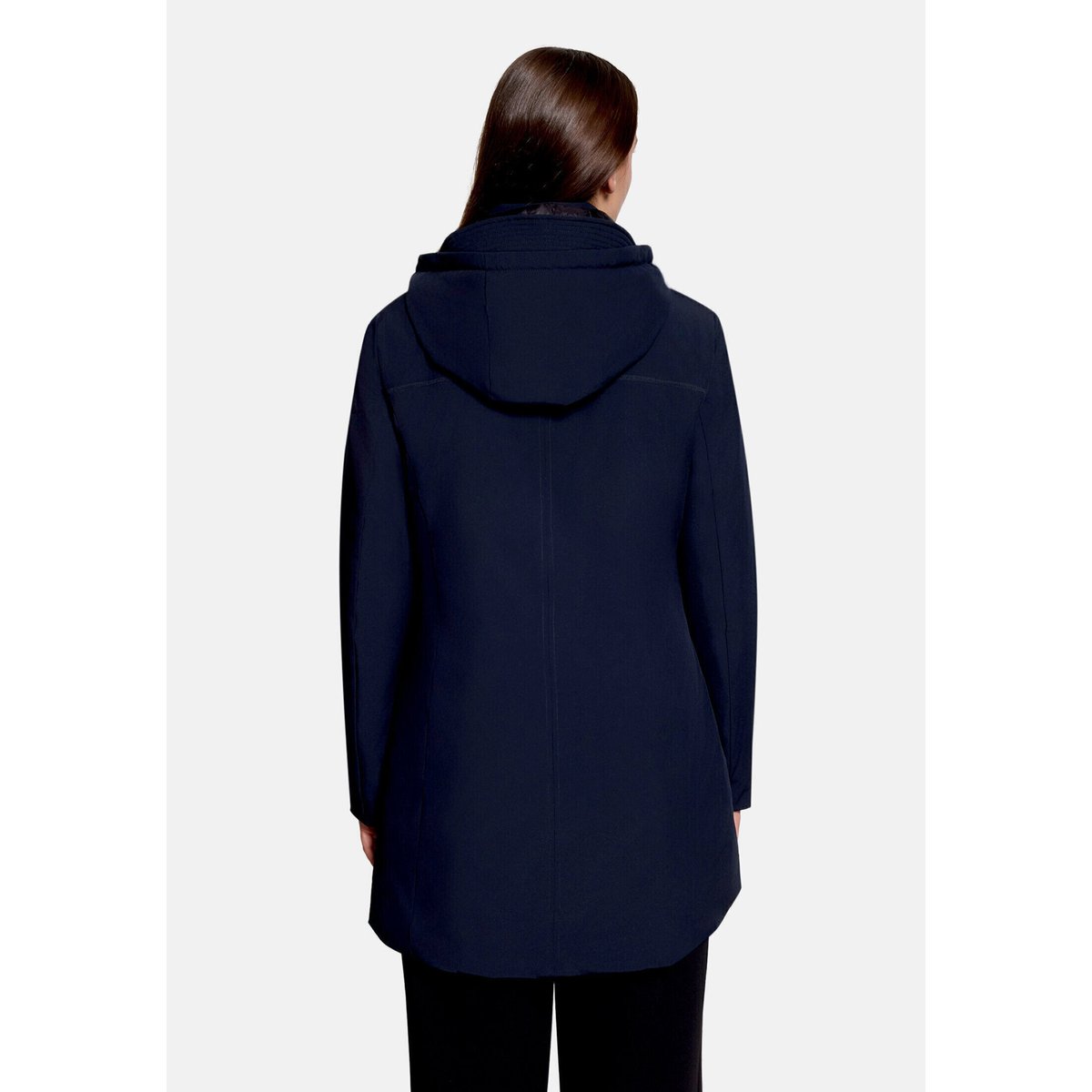 Veste outdoor à capuche amovible bleu foncé, BETTY BARCLAY