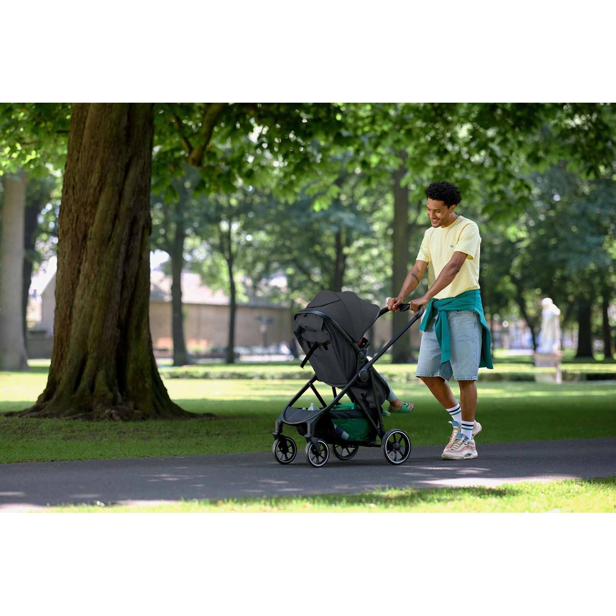 BEBECONFORT Poussette Trio Brume avec siège auto i-Size mineral graphite, BEBECONFORT
