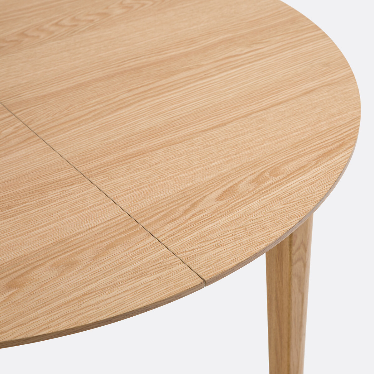 Table à manger, extensible, en plaqué chêne, 4 à 8 couverts, TIOGA coloris chêne, LA REDOUTE INTERIEURS