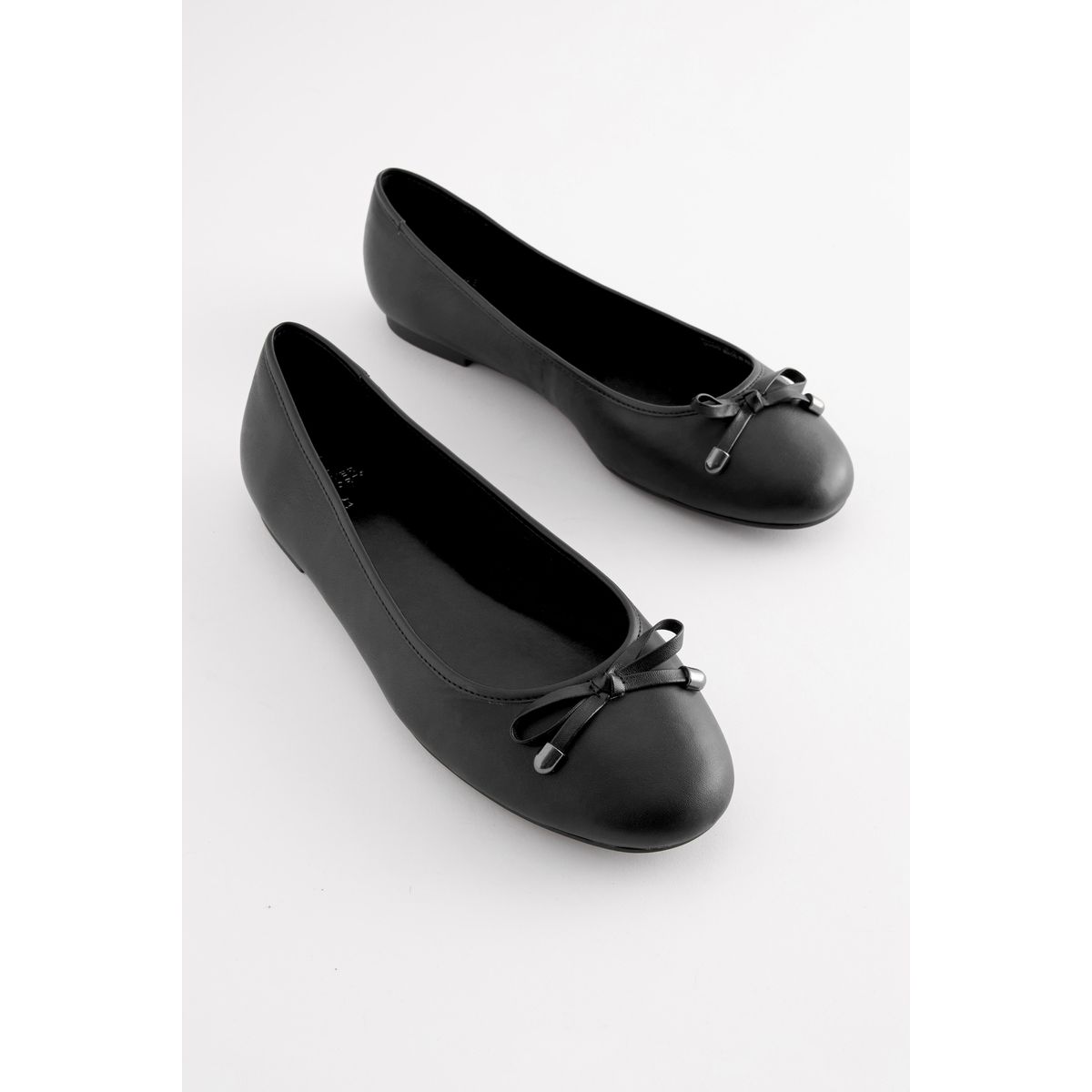 Ballerines à bout arrondi et à enfiler noir, NEXT