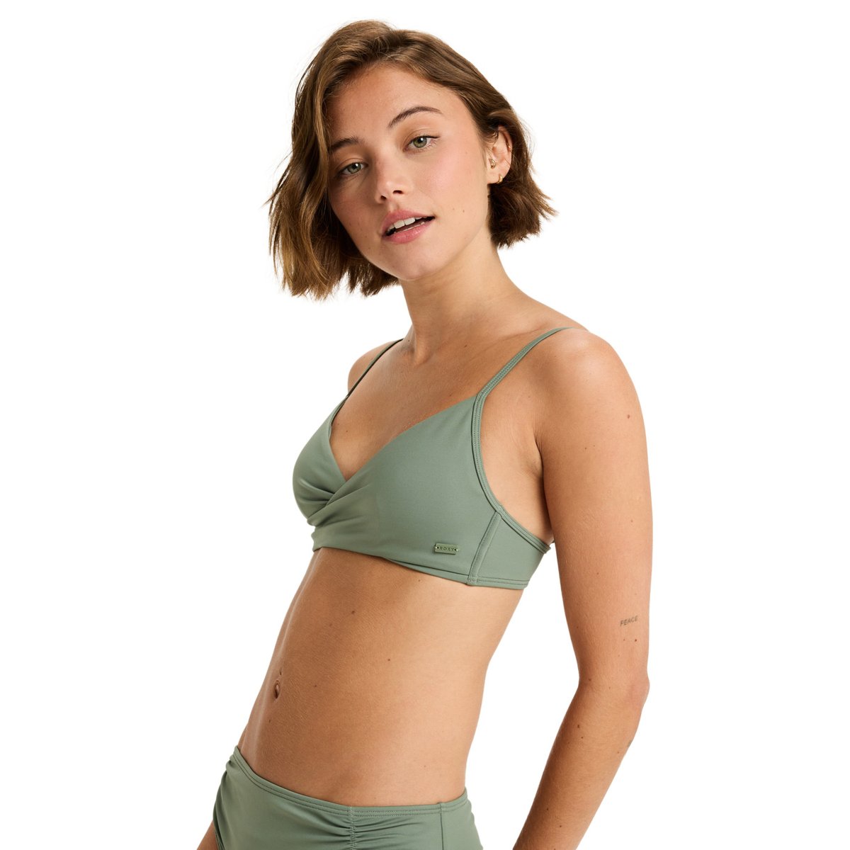 Haut de maillot de bain brassière BEACH CLASSICS. vert agave green, ROXY