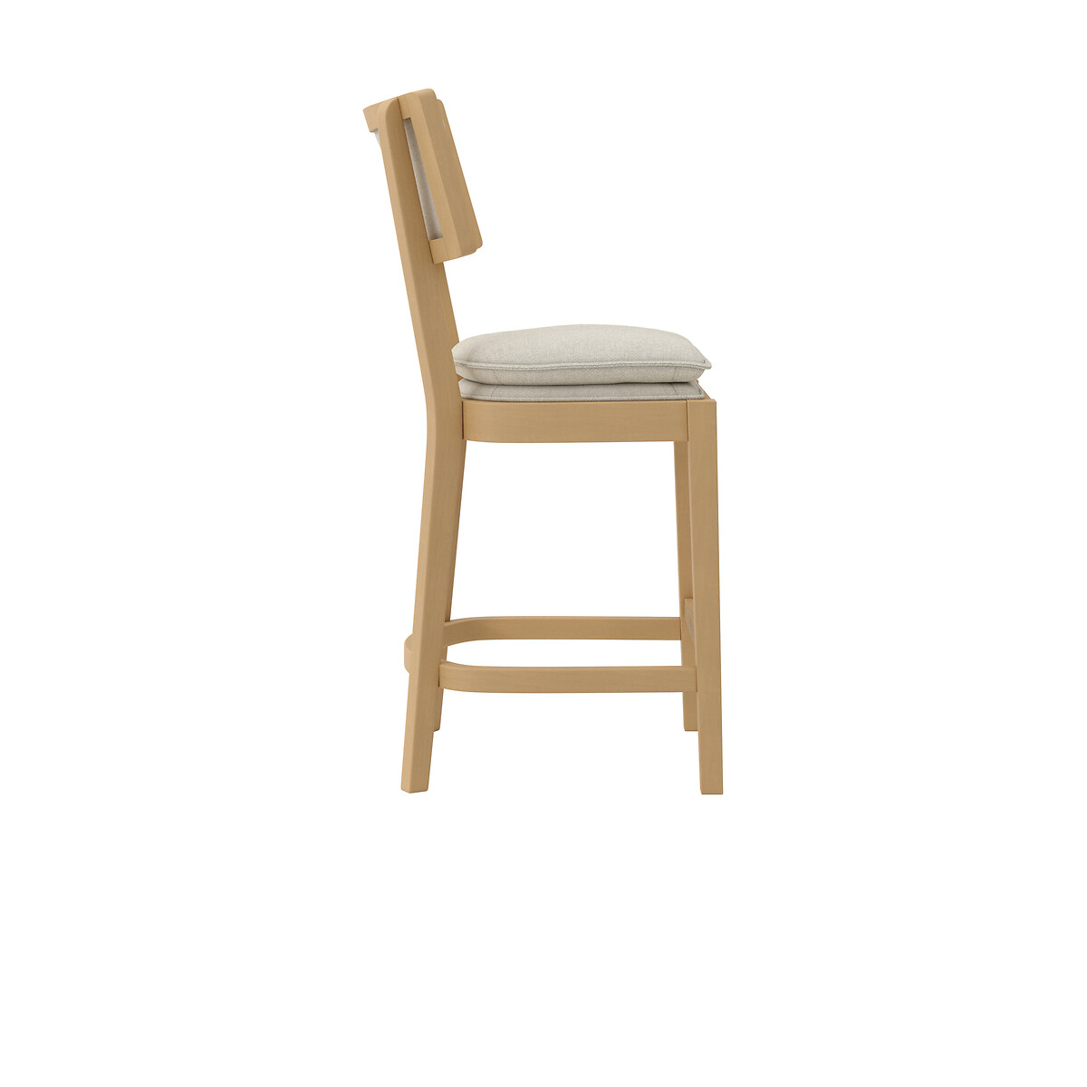 Treyson Upholstered Counter Stool beige/natural, SO'HOME
