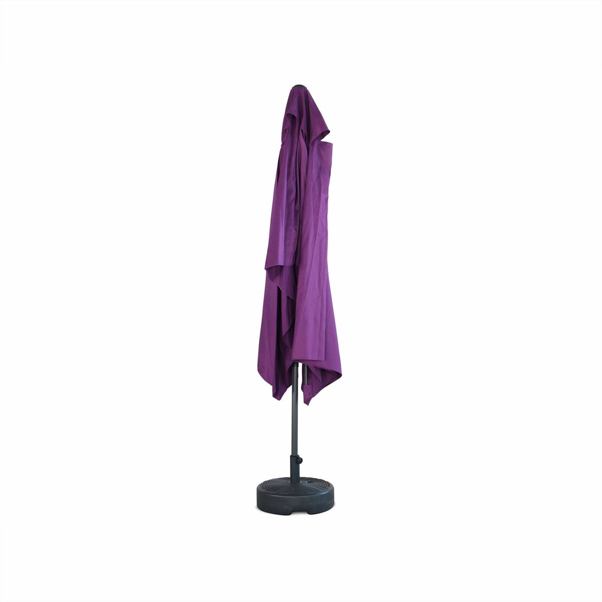 Parasol rectangulaire 2x3m avec mât central TOUQUET gris, SWEEEK