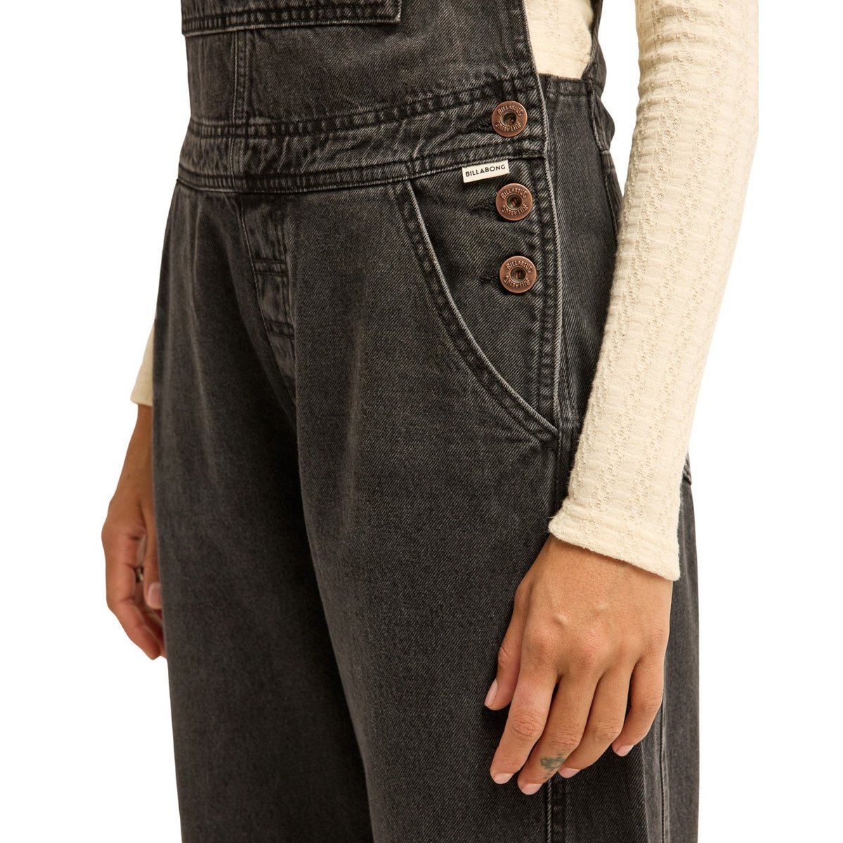 Salopette en jean COLORADO noir black rinse, BILLABONG