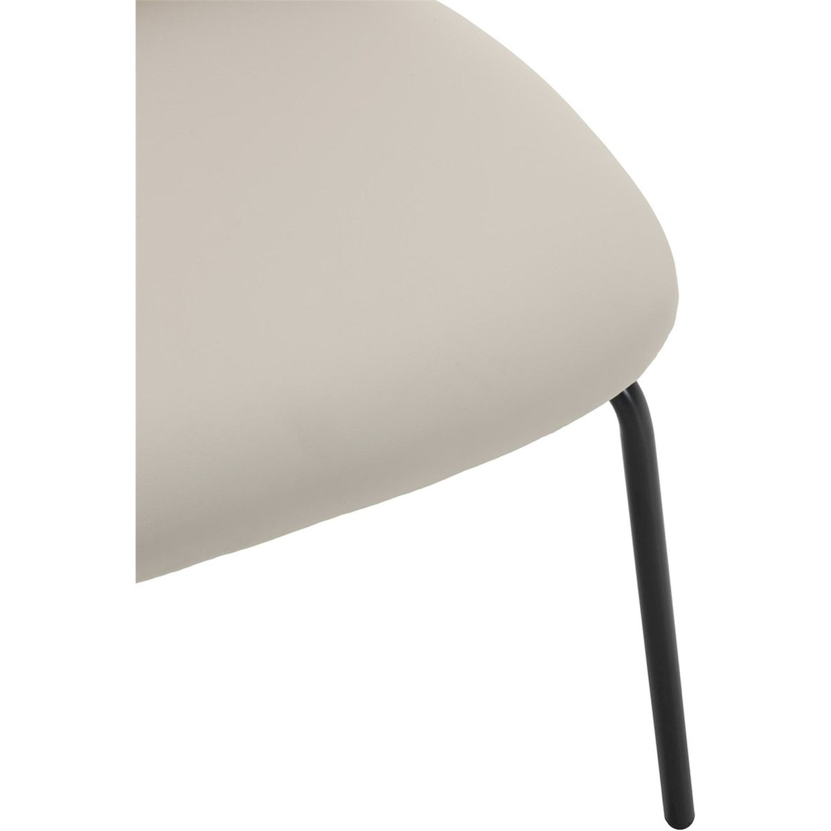 Chaise en frêne et tissu design moderne naturel, noir et beige, RECOLLECTION