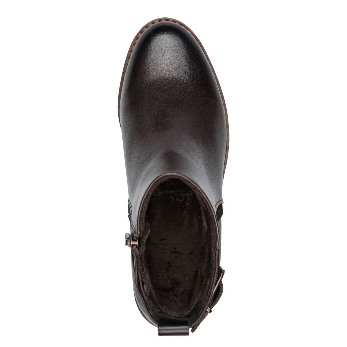 Bottine talon bloc marron taupe, MARCO TOZZI