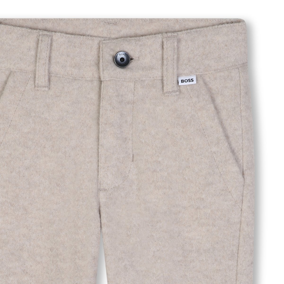 Pantalon siglé ecru chine, BOSS KIDSWEAR