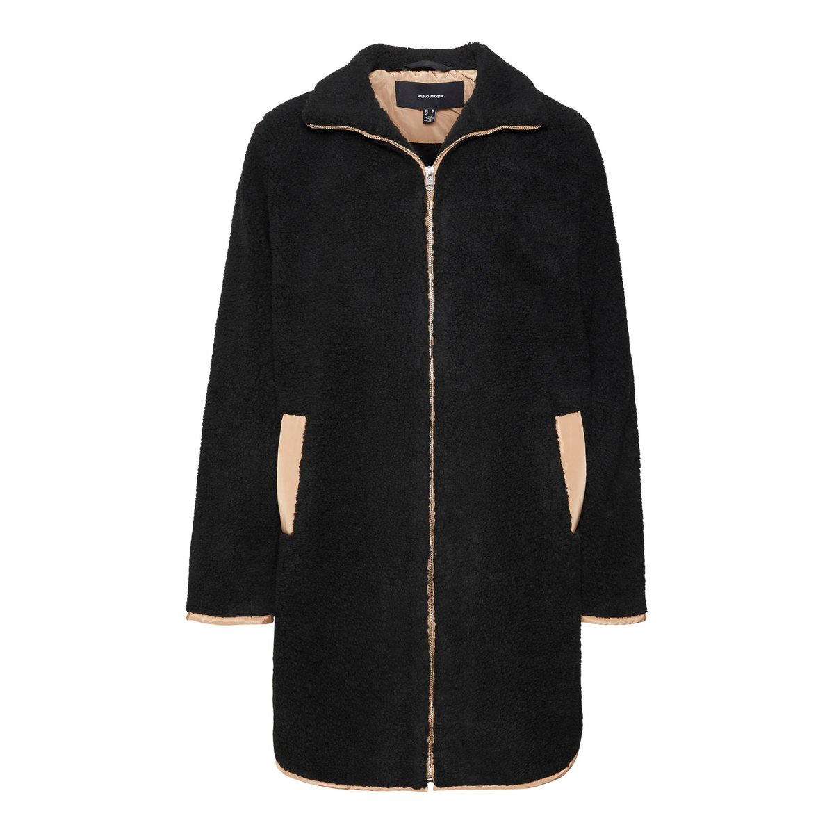 Manteau En Peluche black, VERO MODA