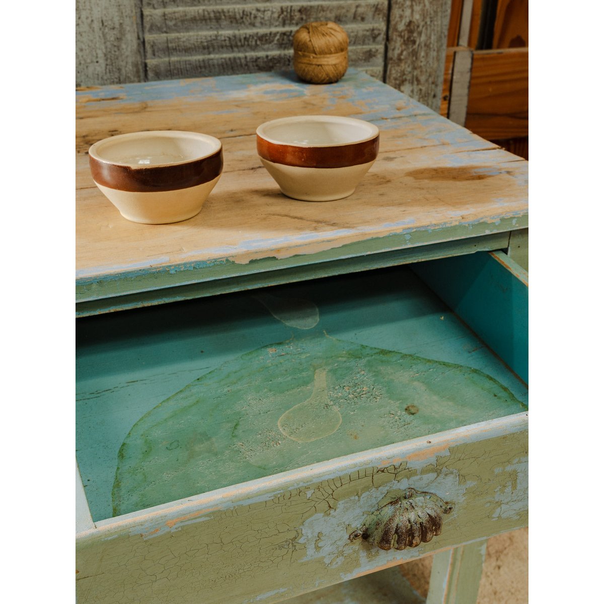 Buffet ouvert en bois Gilbert N°1790 - Bon état bleu, DEBONGOUT