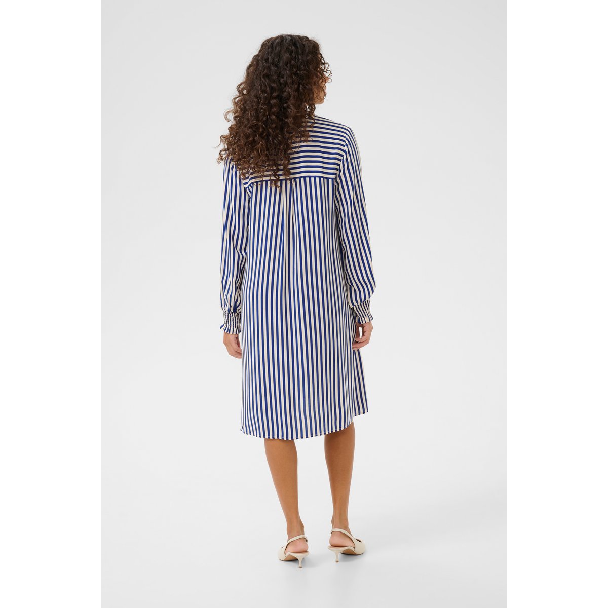 Dress bleu/blanc rayures mazarine blue/white stripe, CULTURE