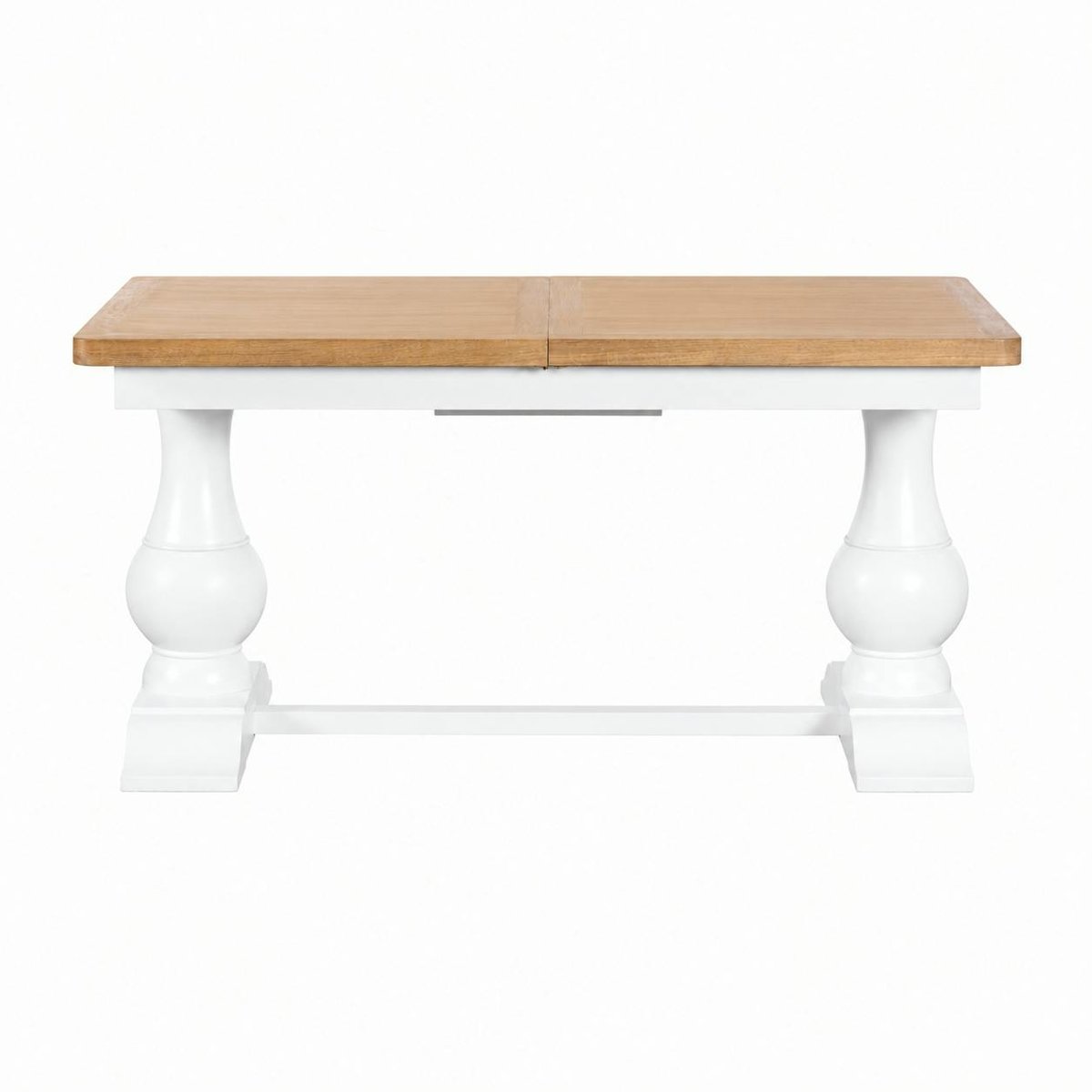 Table à manger extensible blanche style bord de mer 160-200 cm VELIA blanc, PIER IMPORT