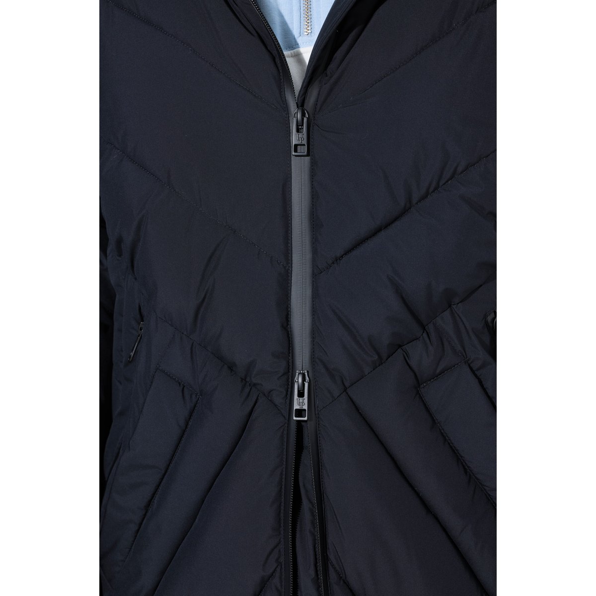 Veste matelassée longue HYPRAR, capuche noir, ULLA POPKEN