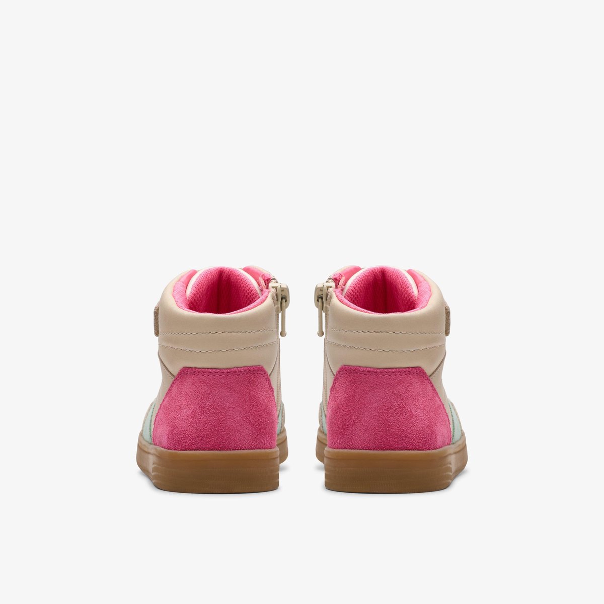 Boots Cuir Coupe Large DISCO BEAN HI K beige, CLARKS