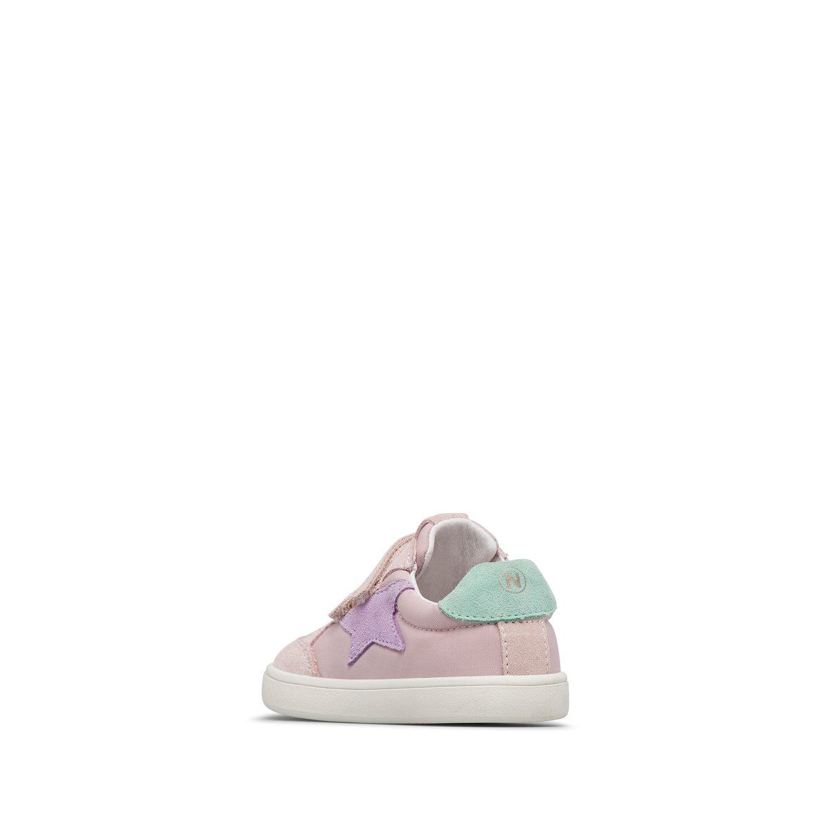 Sneakers pieds nus en cuir et tissu BAREFOOT ZUNKI VL. rose-bleu ciel-, NATURINO