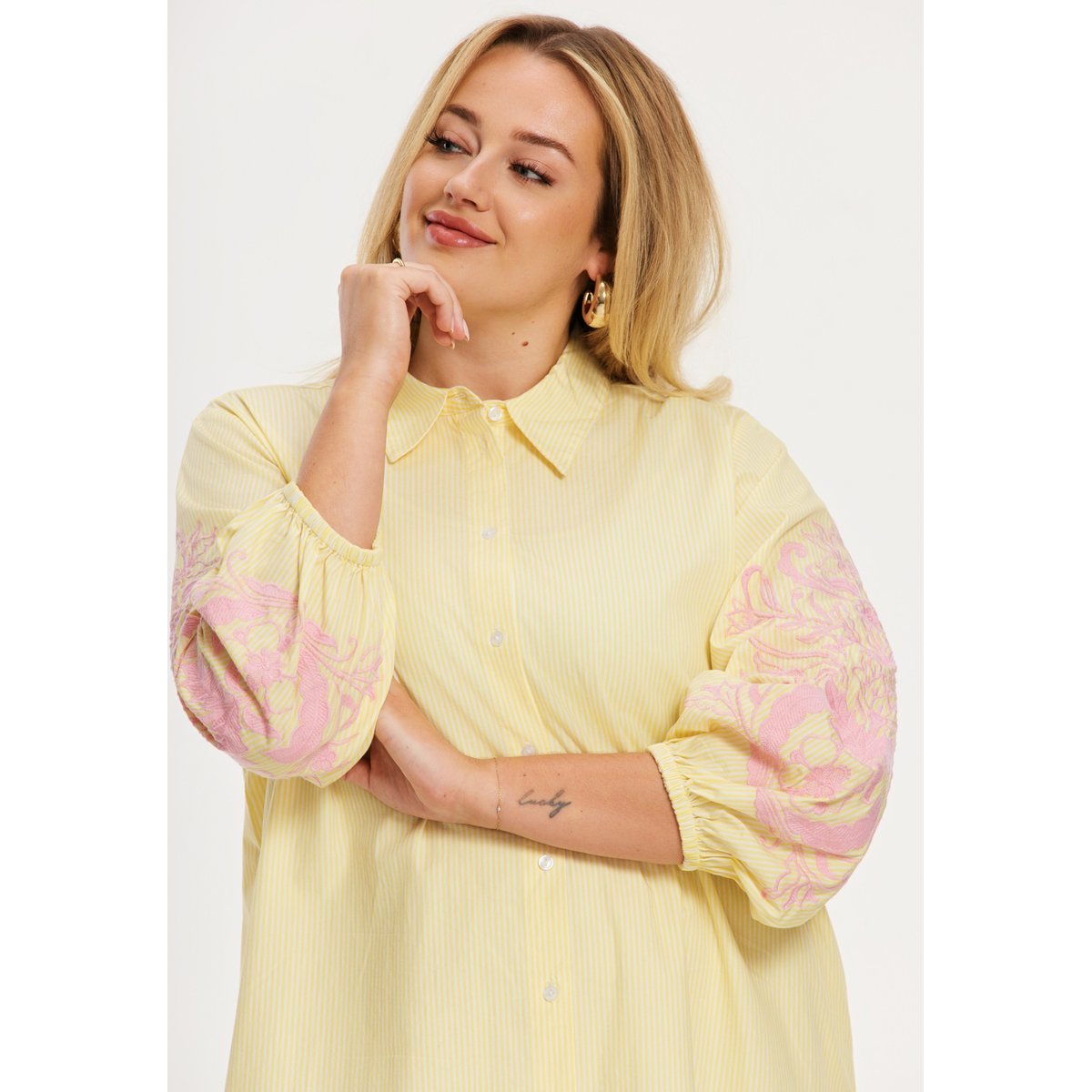 Robe Flare Fit jaune, YOEK