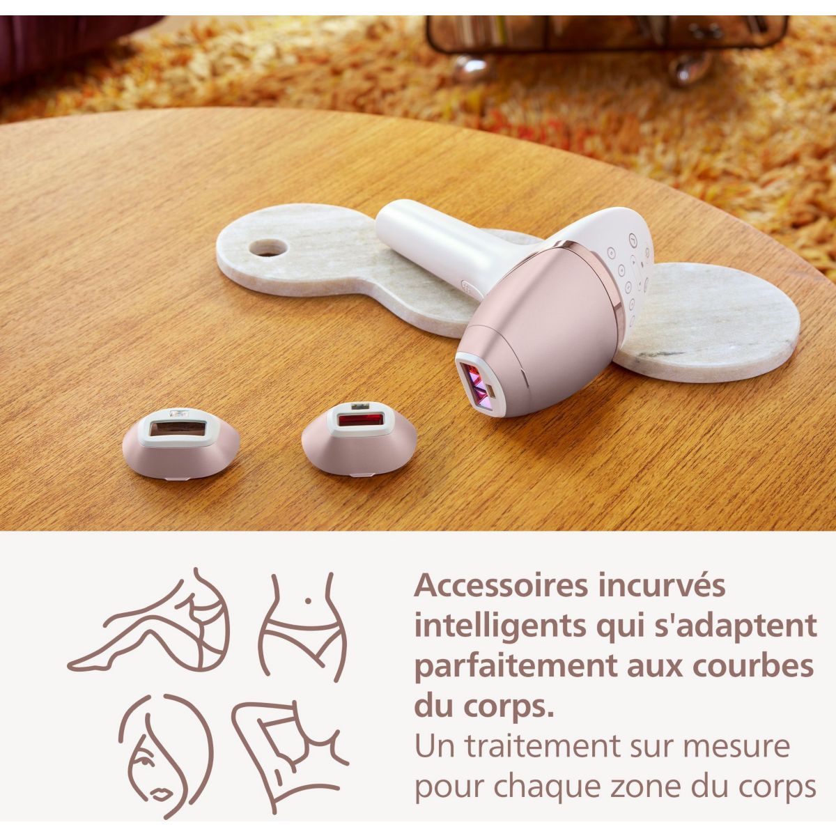 Epilateur lumière pulsée Lumea BRI955/01 blanc, PHILIPS