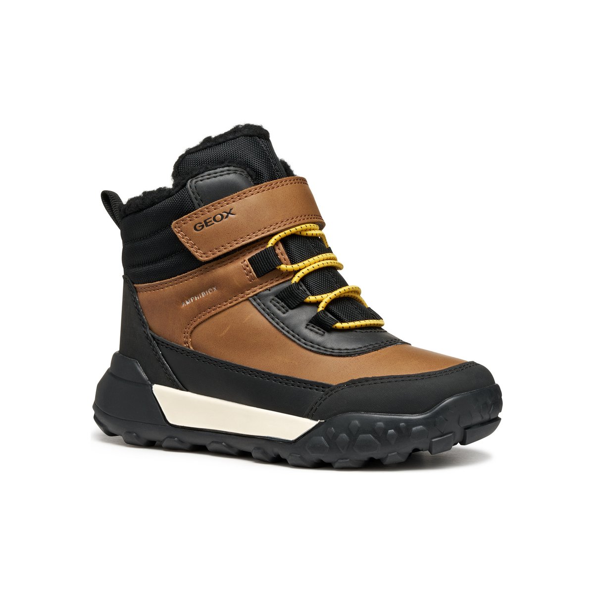 Bottes Et Bottines J TREKKYUP B ABX marron clair/noir, GEOX