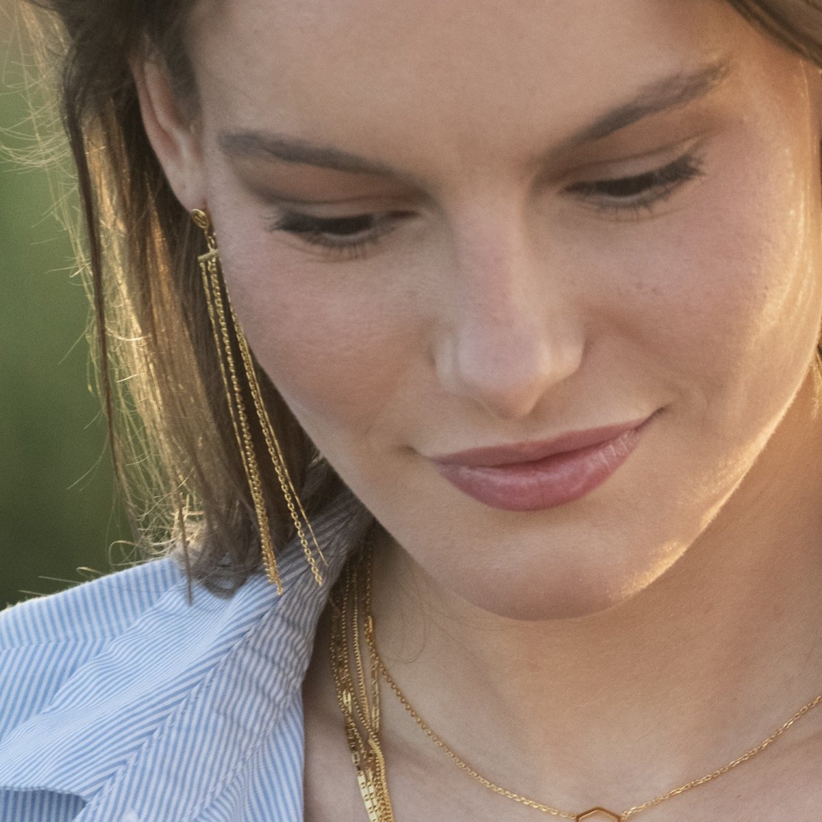 Boucles d'oreilles dorées - byzance doré, CAROLINE NAJMAN