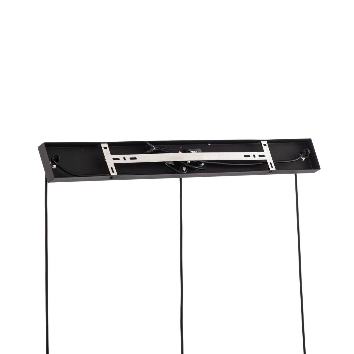 Suspension en verre vintage, Drakar bleu clair, noir, LINDBY