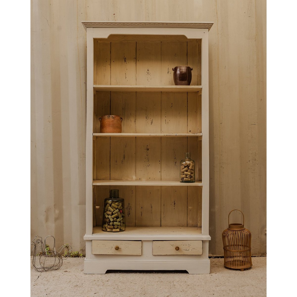 Vaisselier en bois blanc Maximilien N°395 - Bon état blanc, DEBONGOUT