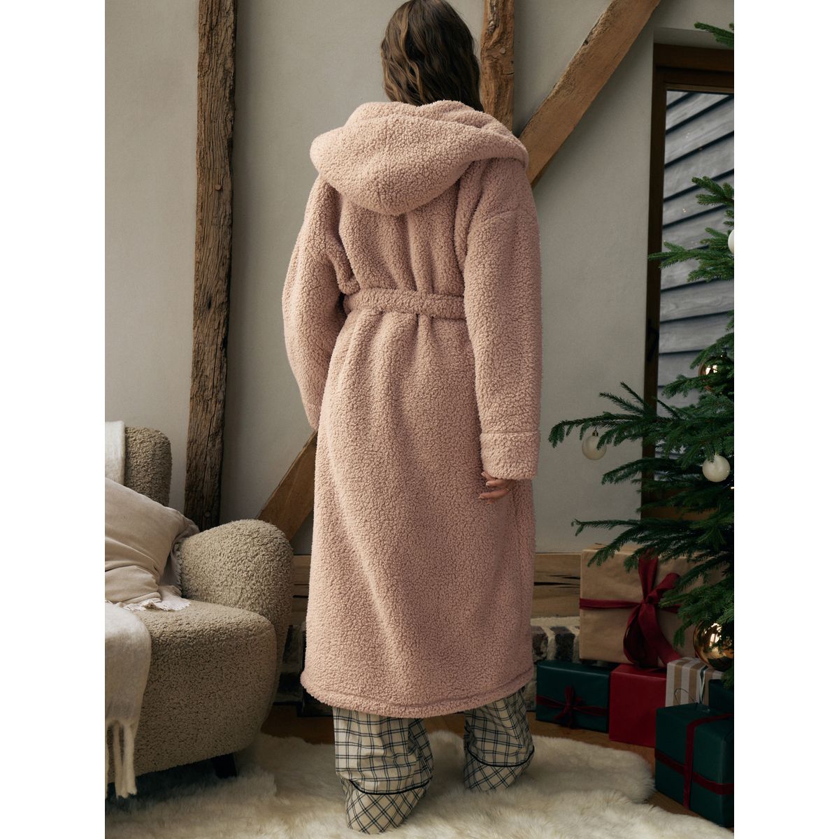 Peignoir teddy naturel, NEXT