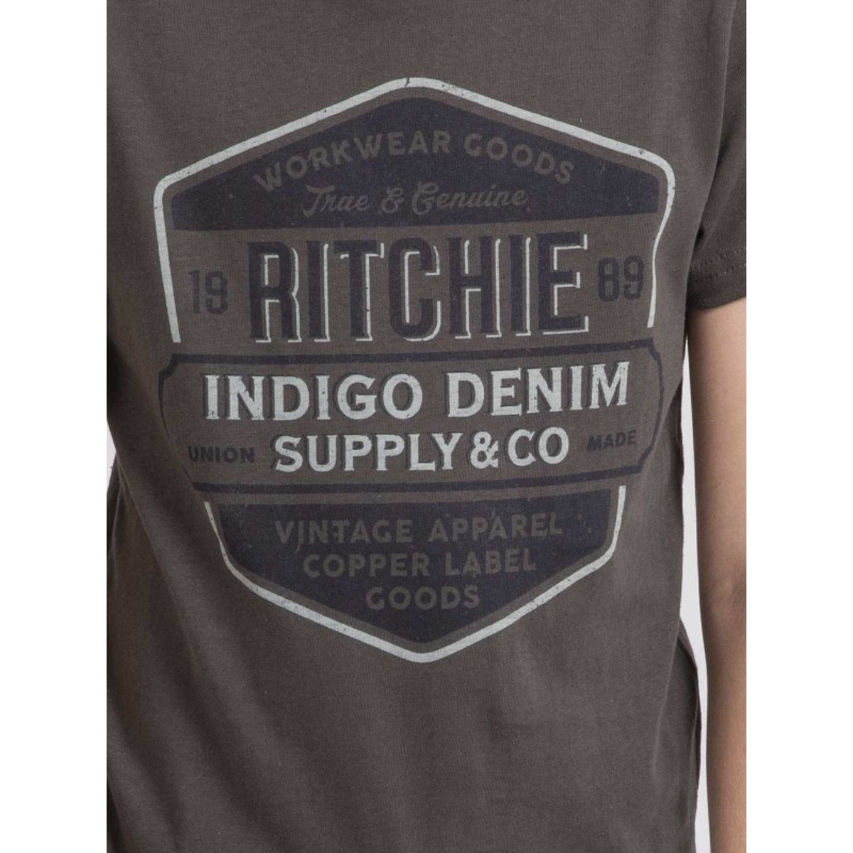 T-shirt Col Rond Pur Coton Jagny-j gris, RITCHIE