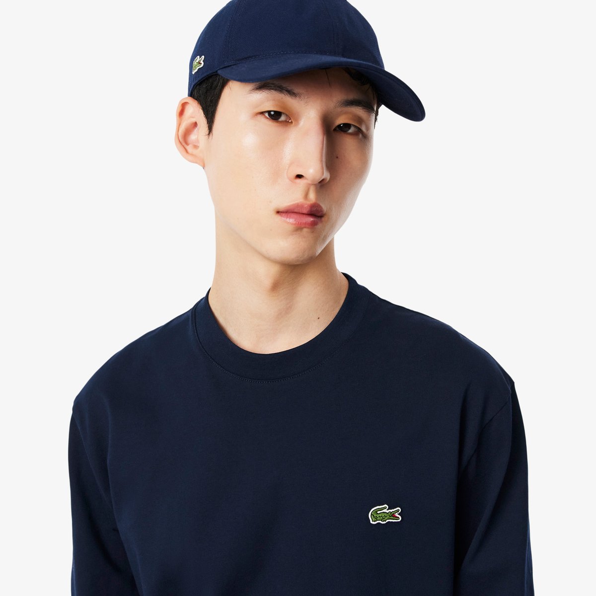 T-shirt manches longues coton bleu-166, LACOSTE