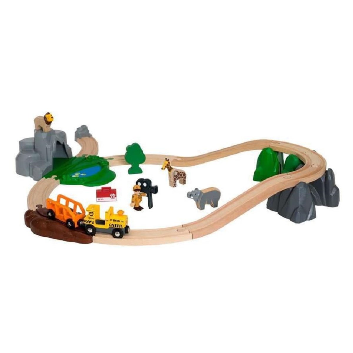 Circuit aventure safari vert, BRIO