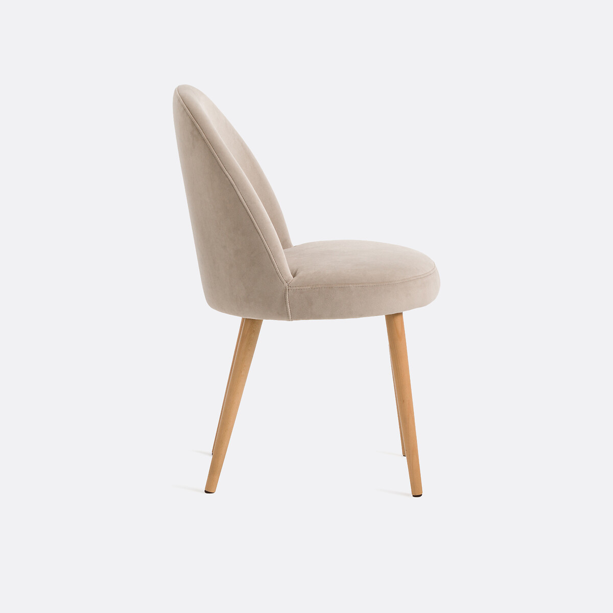 Chaise velours, Inès beige, LA REDOUTE INTERIEURS