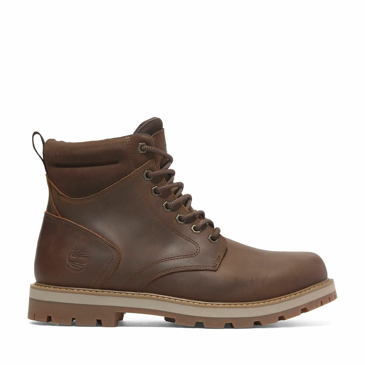 Bottines à lacets en cuir BRITTON ROAD MID LACE marron, TIMBERLAND