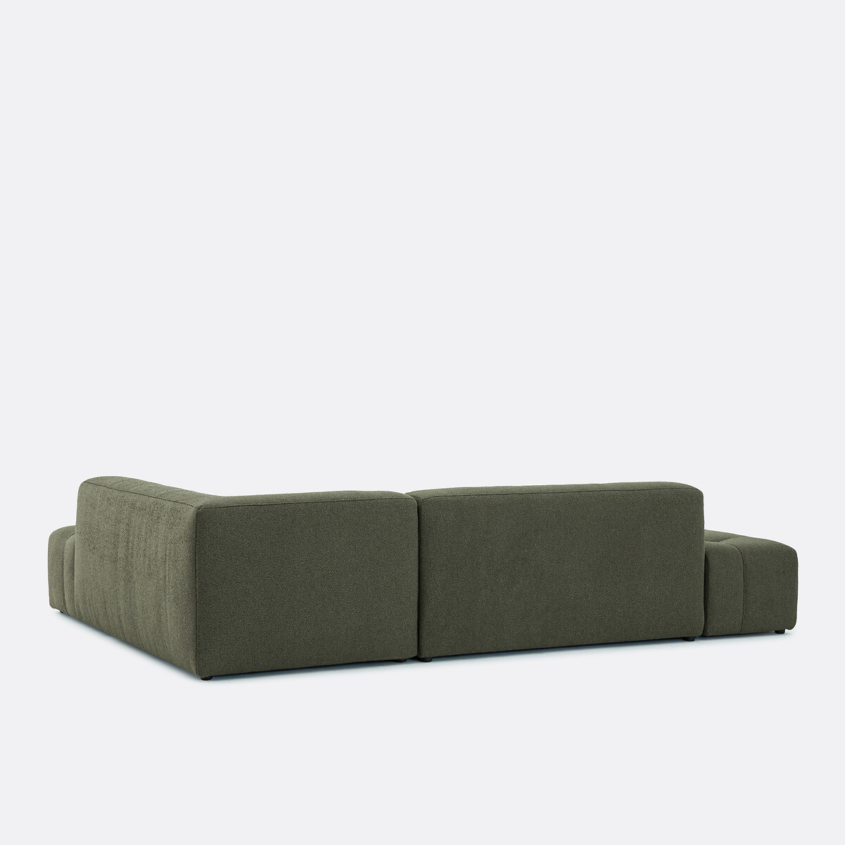 Canapé d'angle droit, convertible, en bouclette fine, FANO vert, LA REDOUTE INTERIEURS