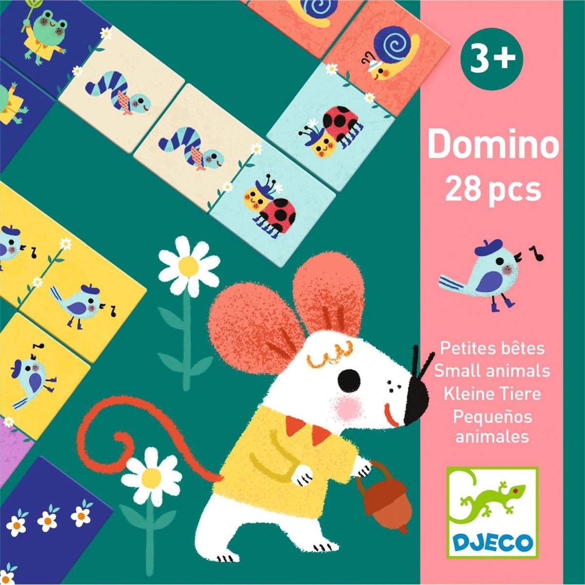 Domino Petites bêtes multicolore, DJECO