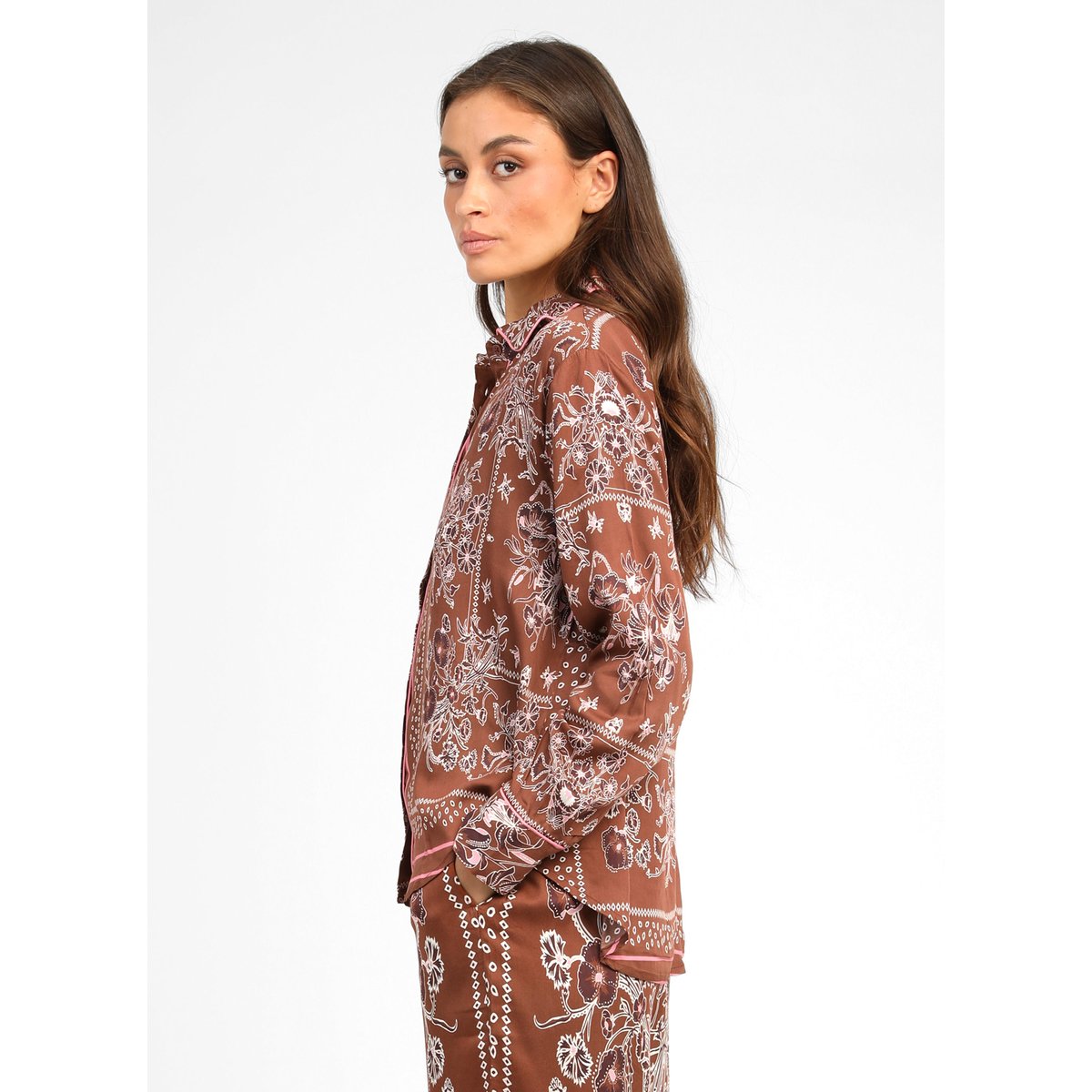 Chemise SELANY passila chocolat, AN'GE