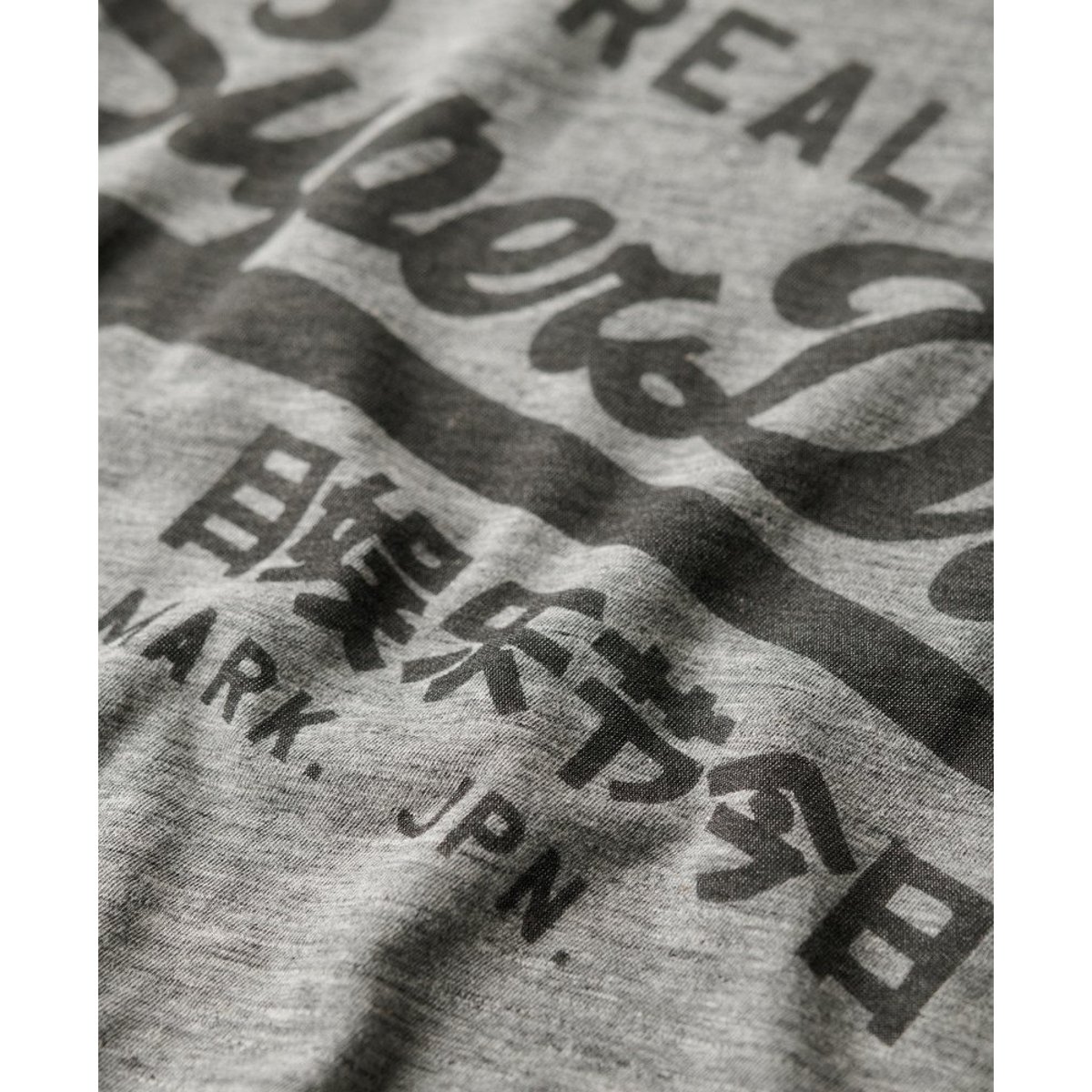 T-shirt à logo Vintage gris athlétique chiné, SUPERDRY