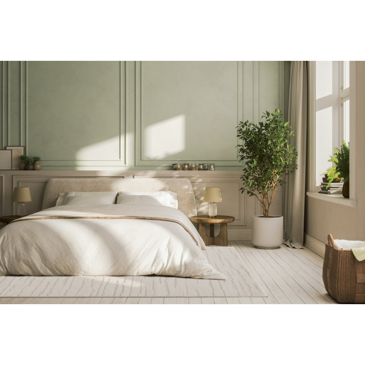 Tapis enfant doux et antistatique JOLLY beige sable, AFK LIVING
