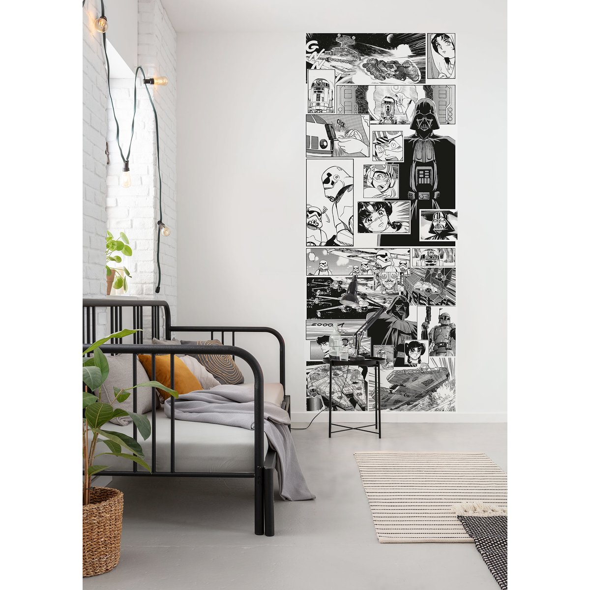 Papier peint Komar - Star Wars Manga Madness - 100 x 250 cm noir, HEXOA