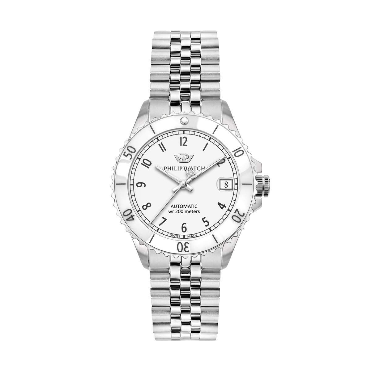 Montre automatique CARIBE DIVING blanc, PHILIP WATCH