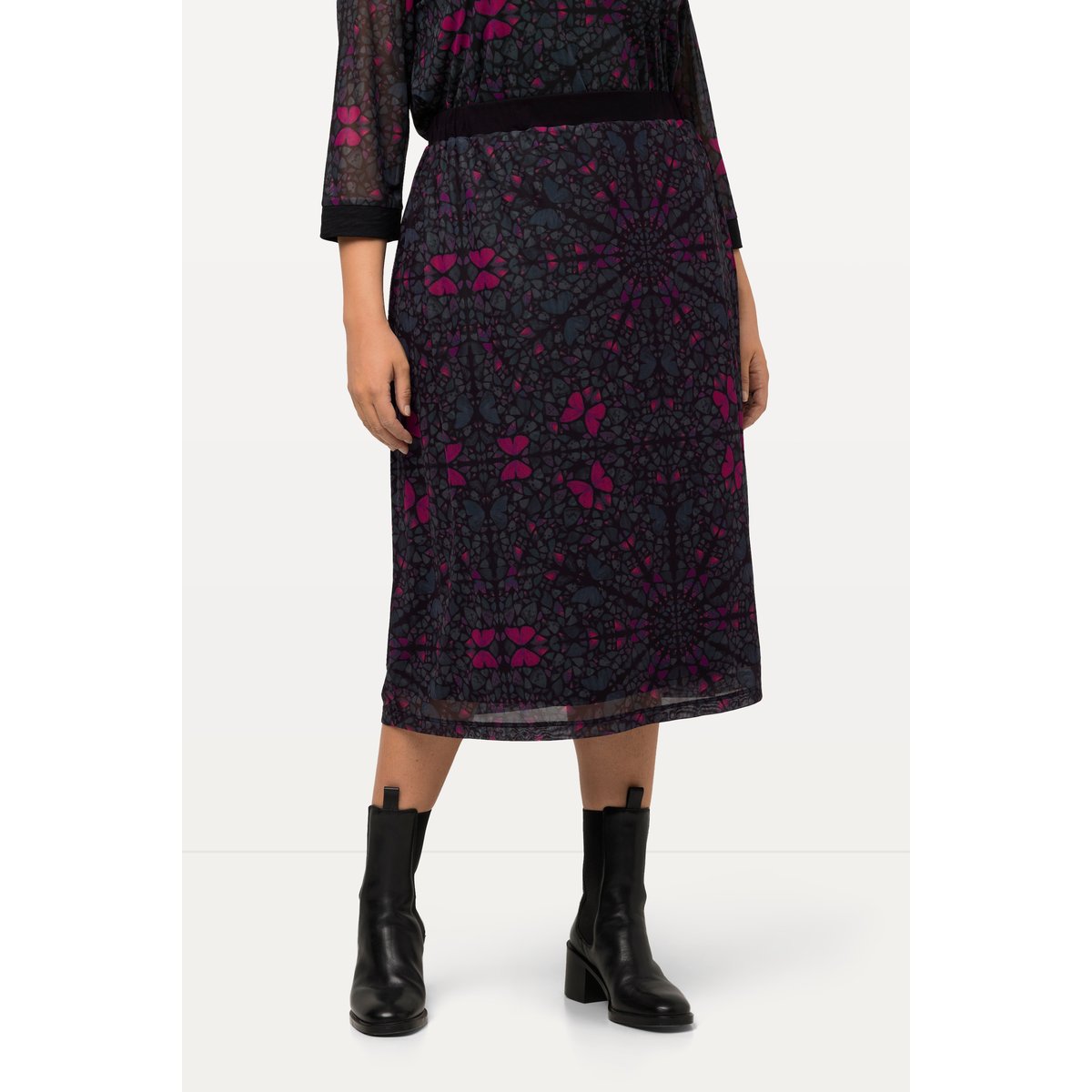 Jupe en tulle avec jupon noir, ULLA POPKEN