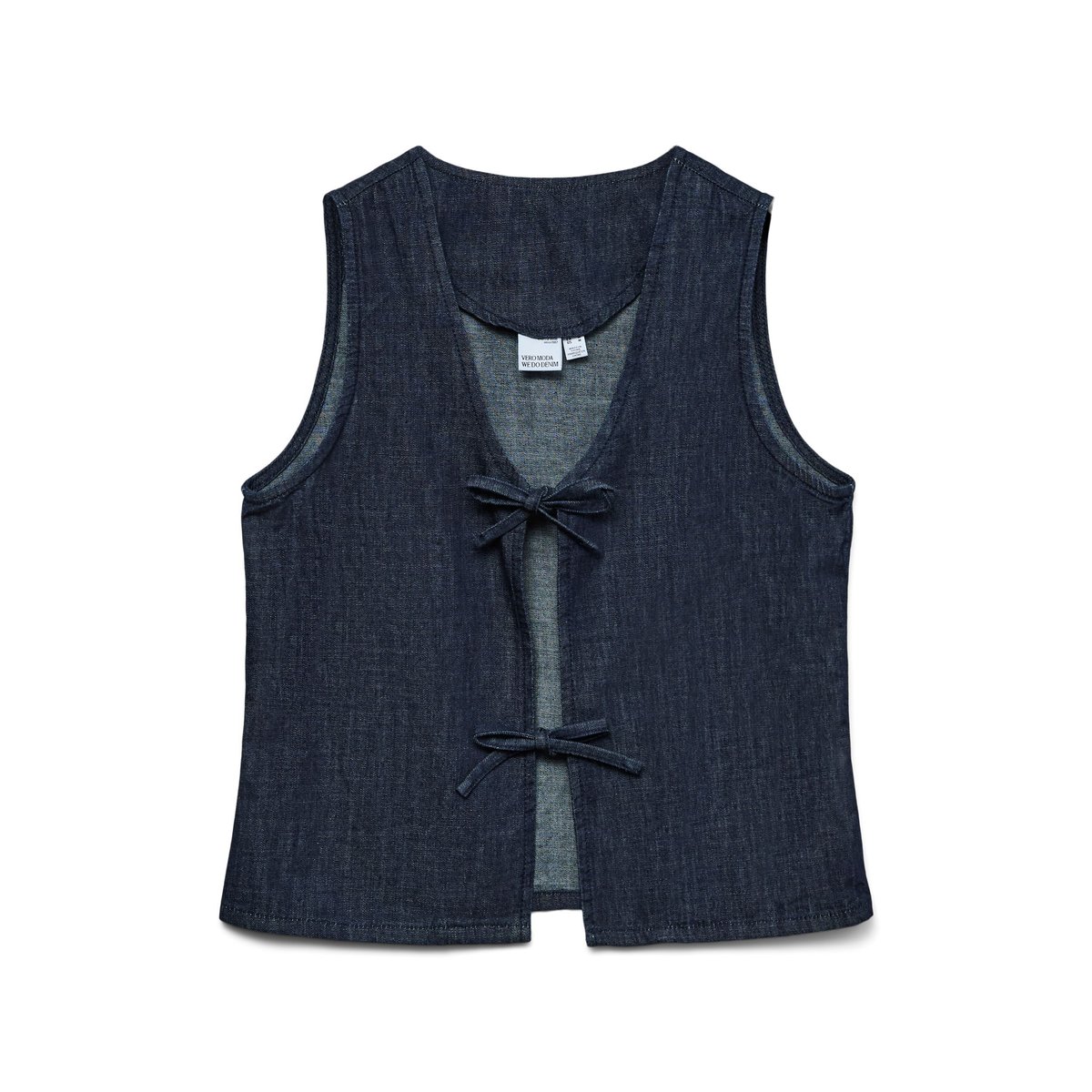 Top dark blue denim, VERO MODA