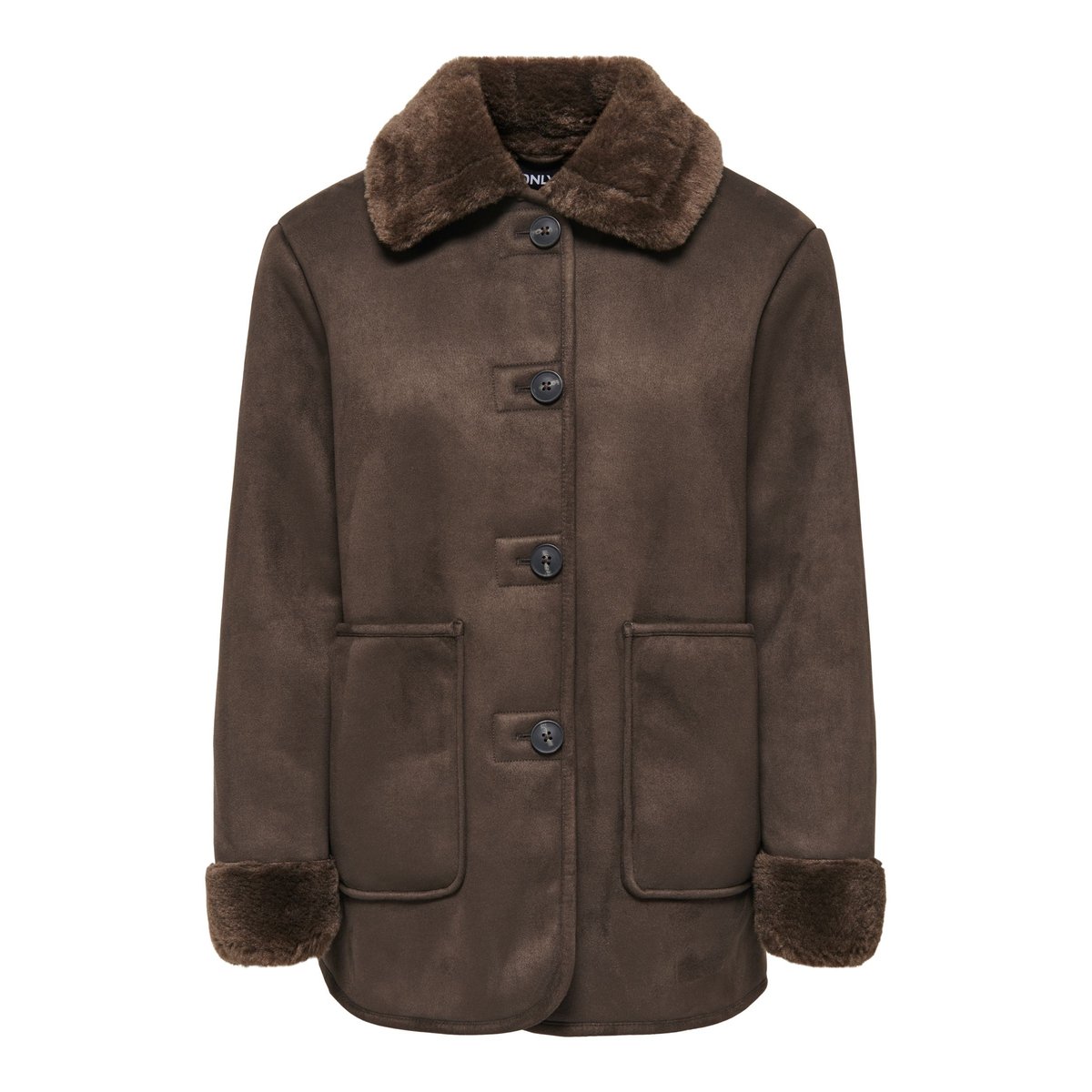 Manteau chocolate brown 1, ONLY