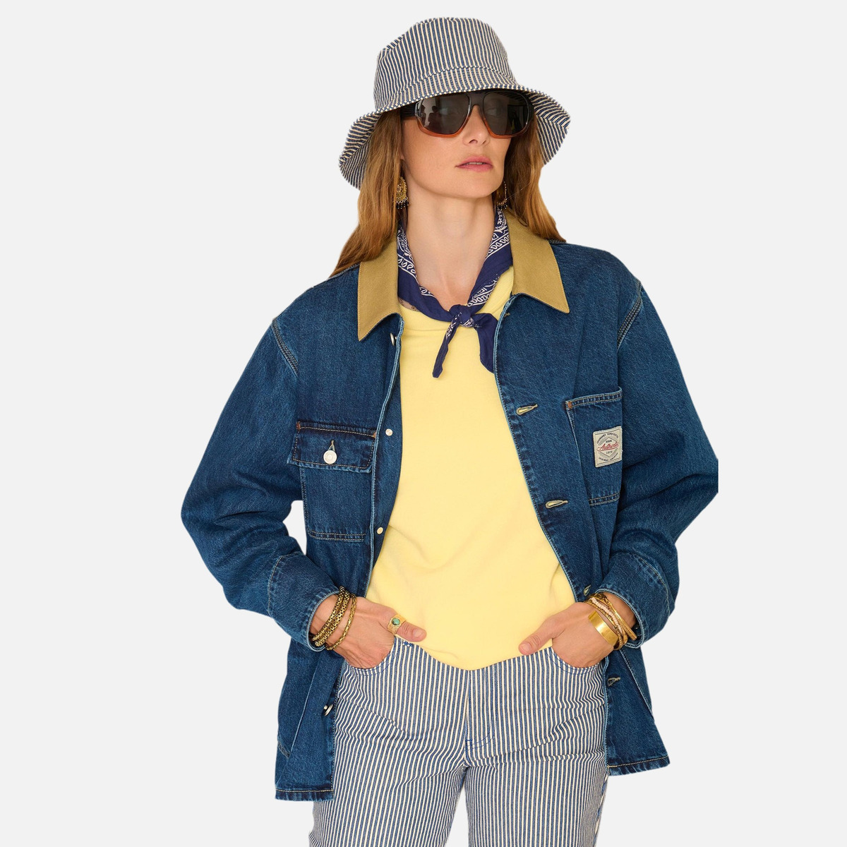 Tee shirt SYBILLE jaune soleil, MKT STUDIO