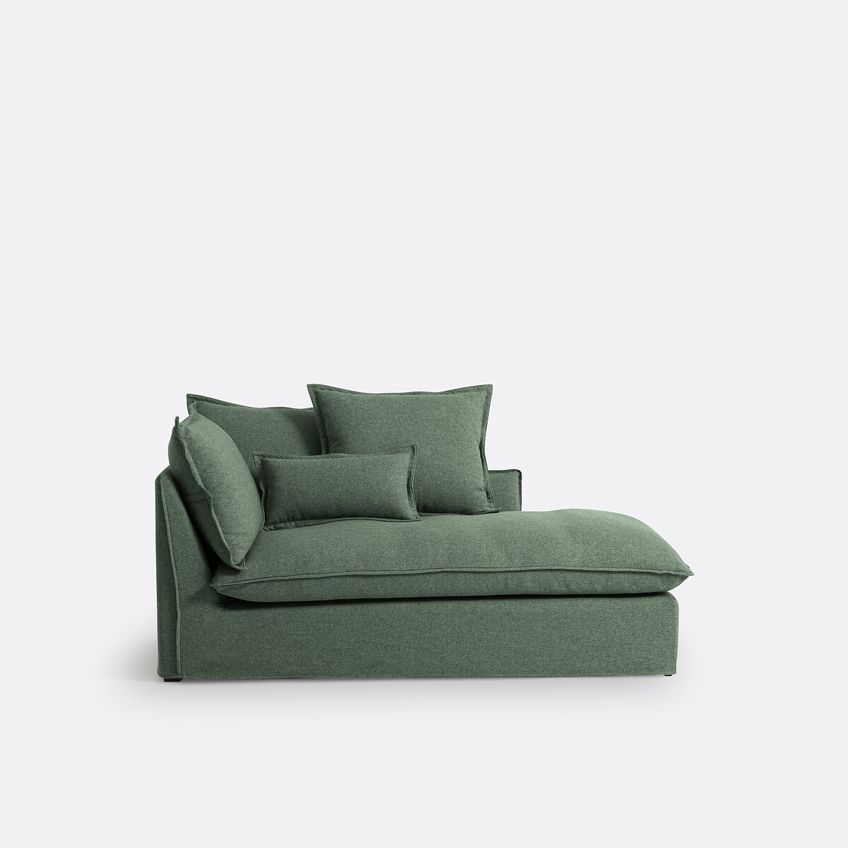 Méridienne, déhoussable, en polyester, ODNA vert forêt, LA REDOUTE INTERIEURS