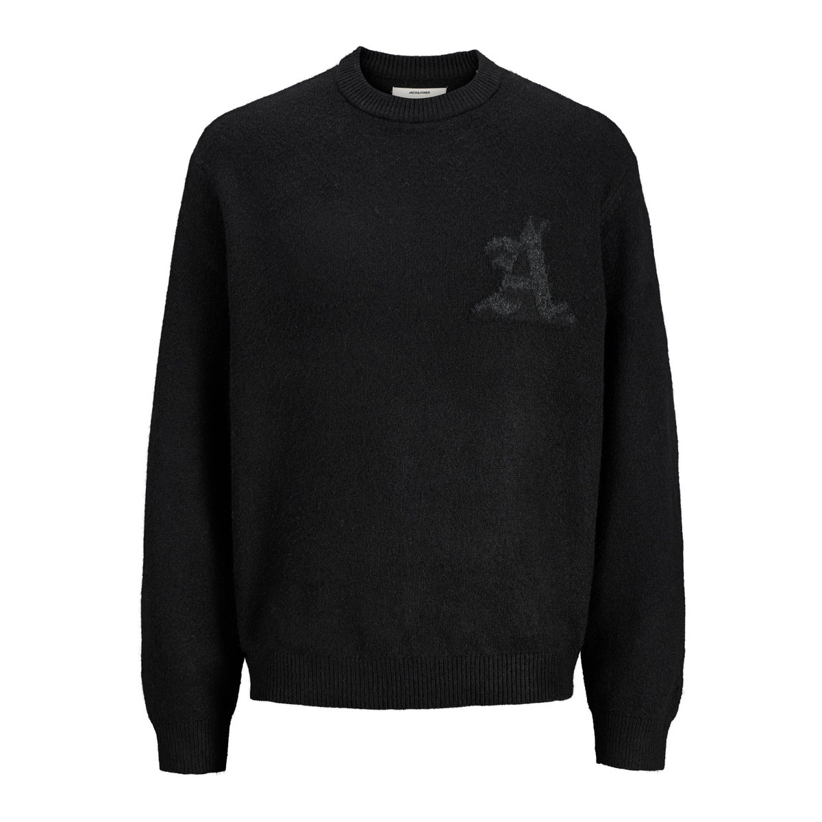Pull En Maille black 1, JACK & JONES