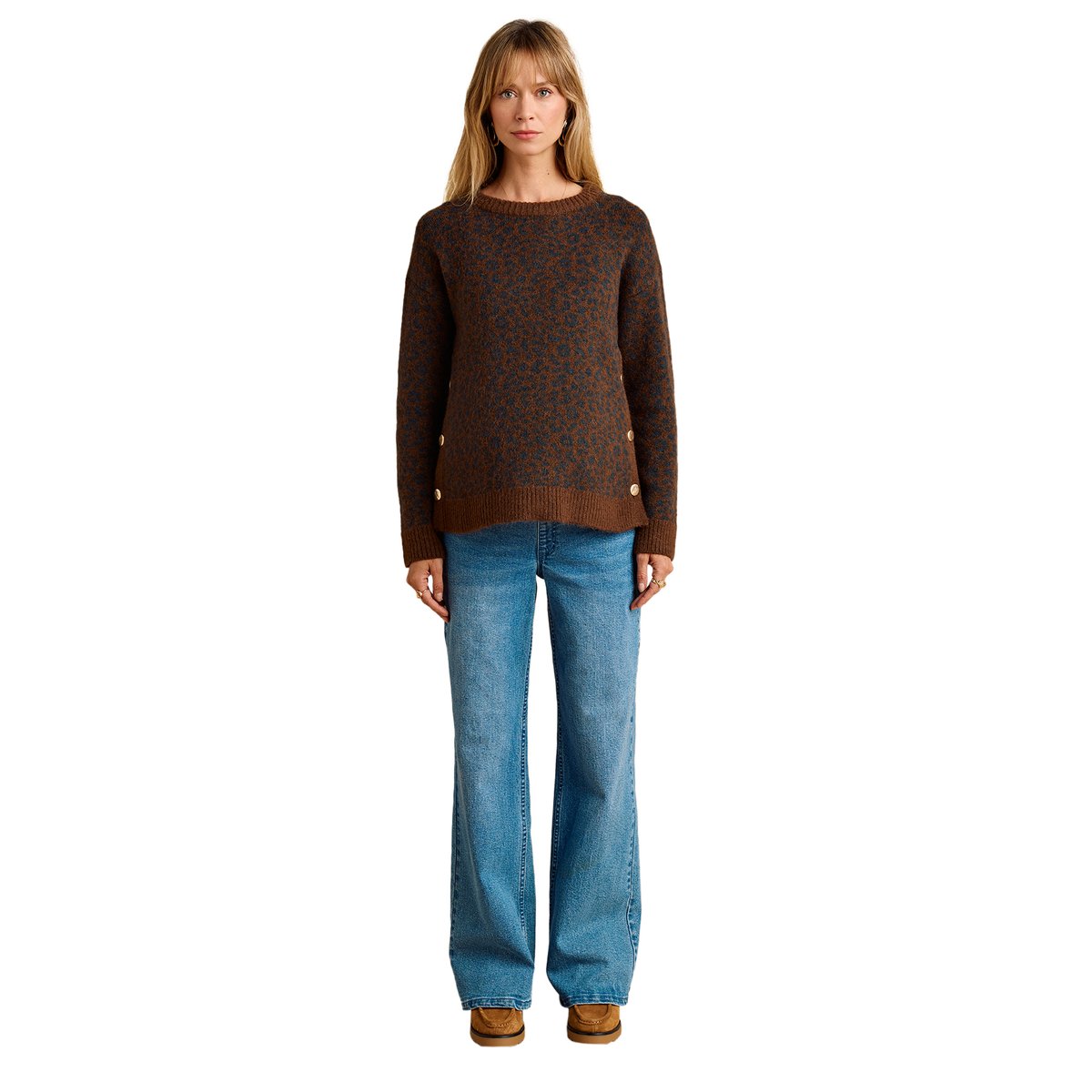 Pull de grossesse et allaitement chocolat, ENVIE DE FRAISE
